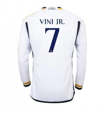 Maillot de foot Real Madrid Vinicius Junior #7 Domicile 2023-24 Manche Longue